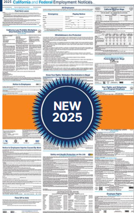 2025 CA Employment Laminated Poster- SPANISH (Prospective)